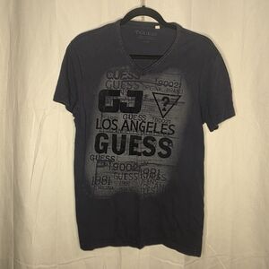 Guess Black Graphic T-Shirt